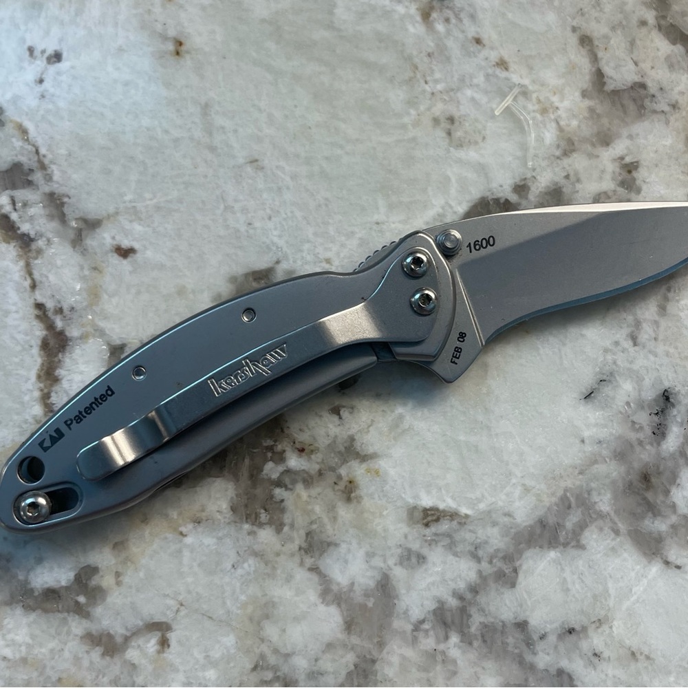 Kershaw 1600 Folding Pocket Knife - Silver